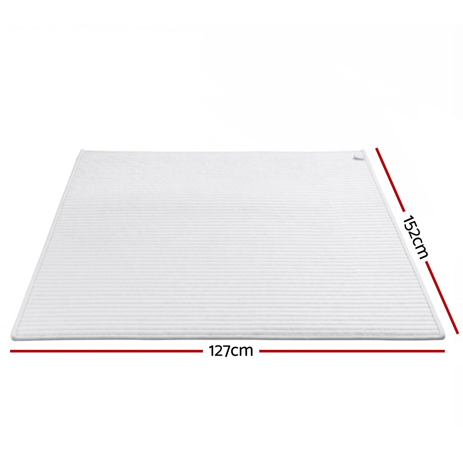 Giselle Bedding Flannel Fleece Throw – White, 127 × 152 cm