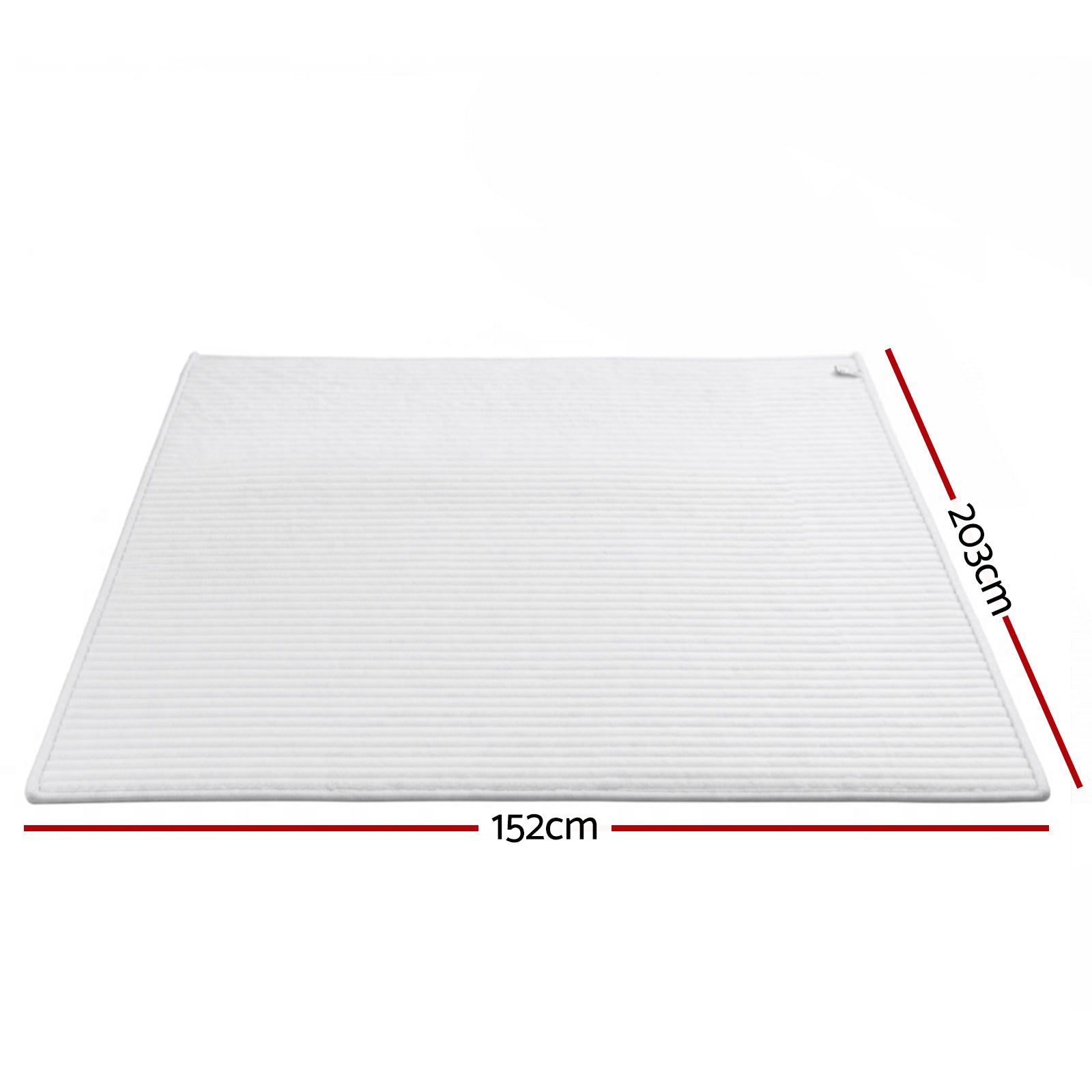 Giselle Bedding Flannel Fleece Throw – White, 152 × 203 cm