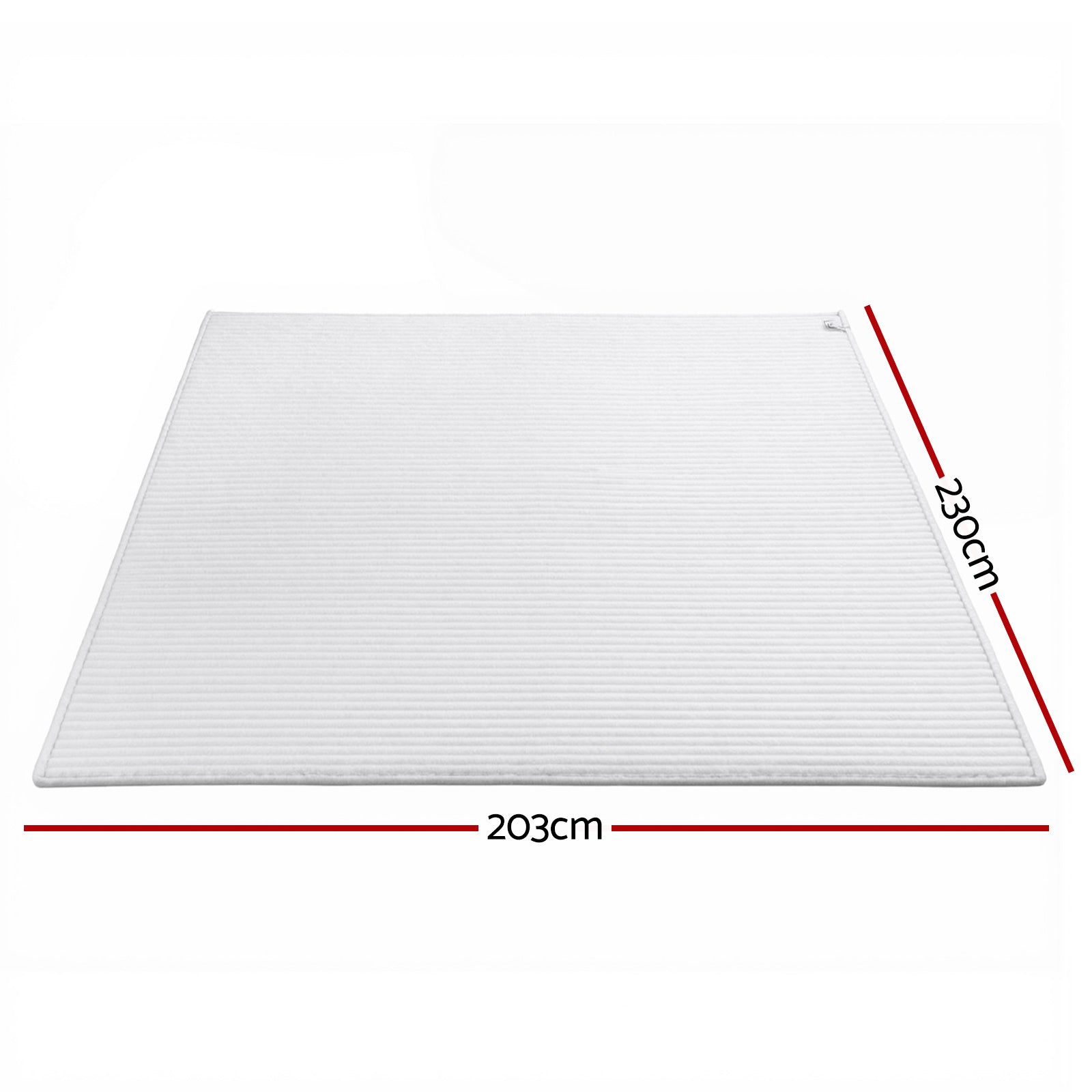 Giselle Bedding Flannel Fleece Throw – White, 203 × 230 cm