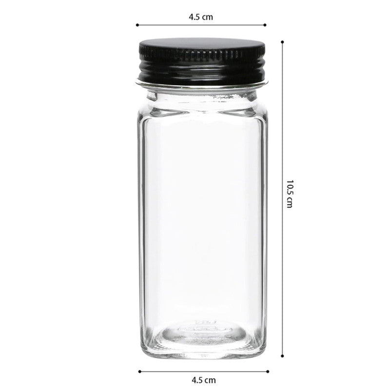 Hivvago 12-Pack 120ml Glass Spice Jars