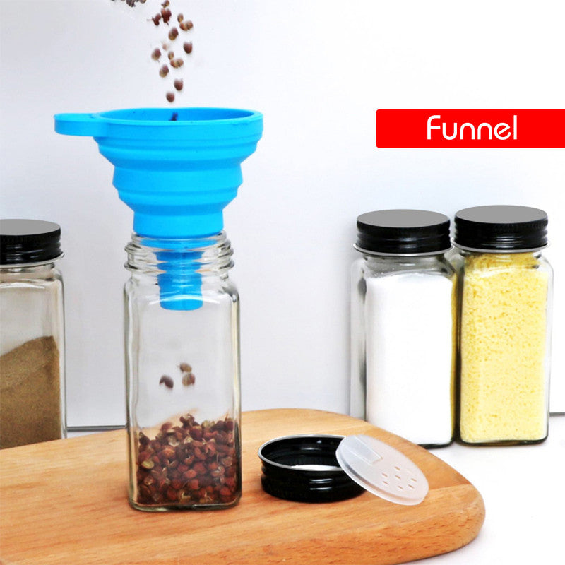 Hivvago 12-Pack 120ml Glass Spice Jars