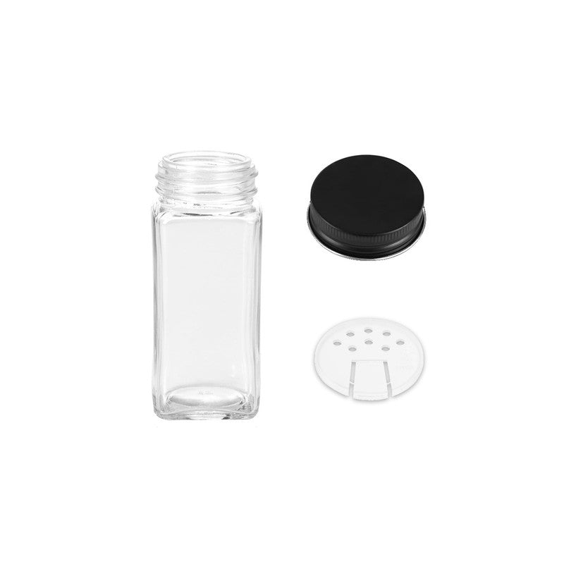 Hivvago 12-Pack 120ml Glass Spice Jars