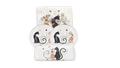 Cat Couple Embossed Entertaining Set