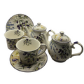 Lavender & Olive Porcelain Tea Set for Two