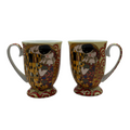 Gustav Klimt The Kiss Fine Bone China Mugs – Set of 2