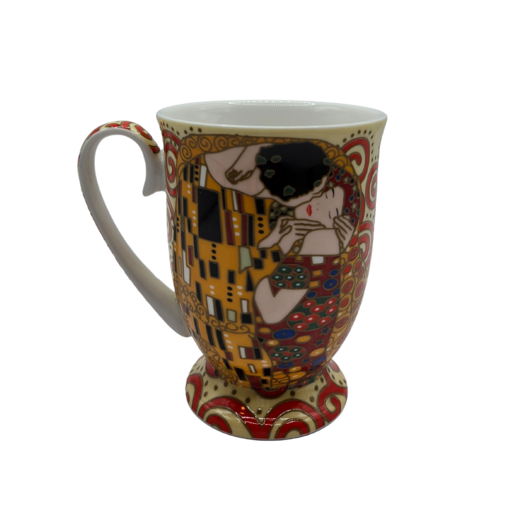 Gustav Klimt The Kiss Fine Bone China Mugs – Set of 2