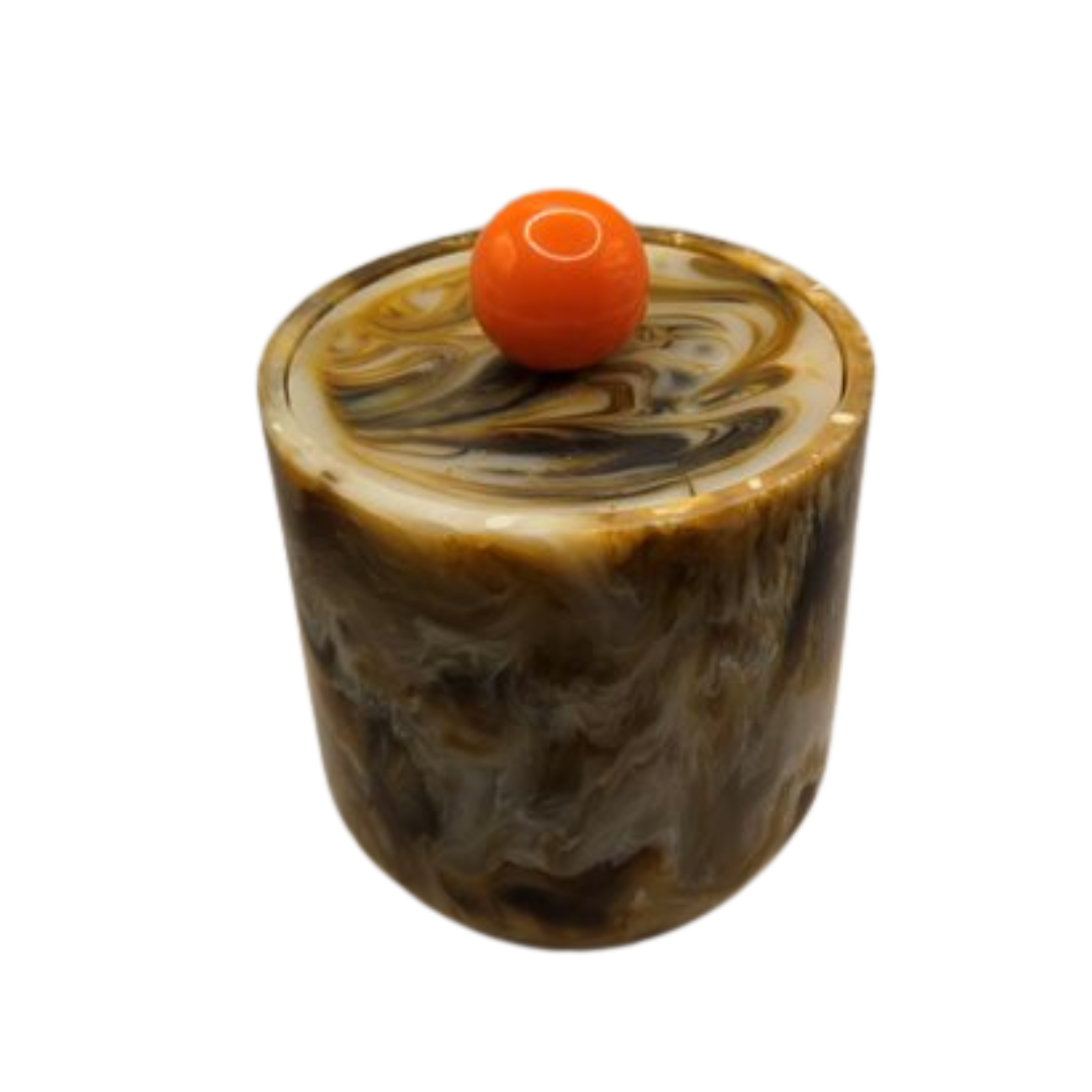 Toffee Resin & Stainless Steel Ice Bucket