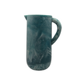 Hand-Poured Blue Marbled Resin Pitcher 2.2L