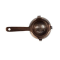 Antique Copper Tea & Cocktail Strainer with Saucer