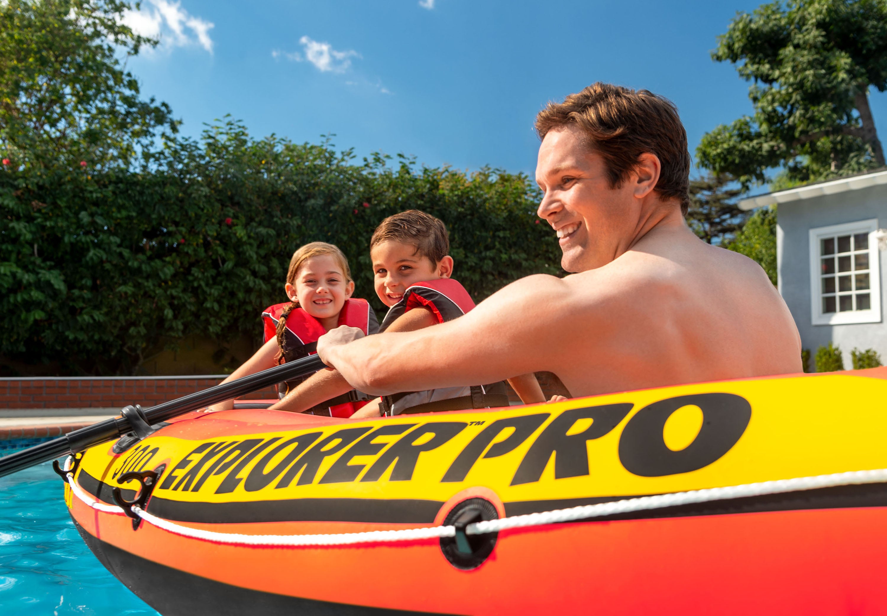 Intex Explorer Pro 300 - Inflatable Boat Sest 58358