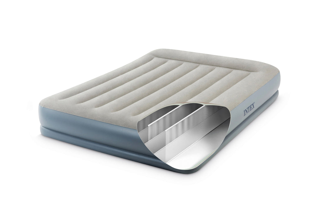 INTEX Queen Dura-Beam® Air Mattress w/ Built-In USB Electric Pump 64118