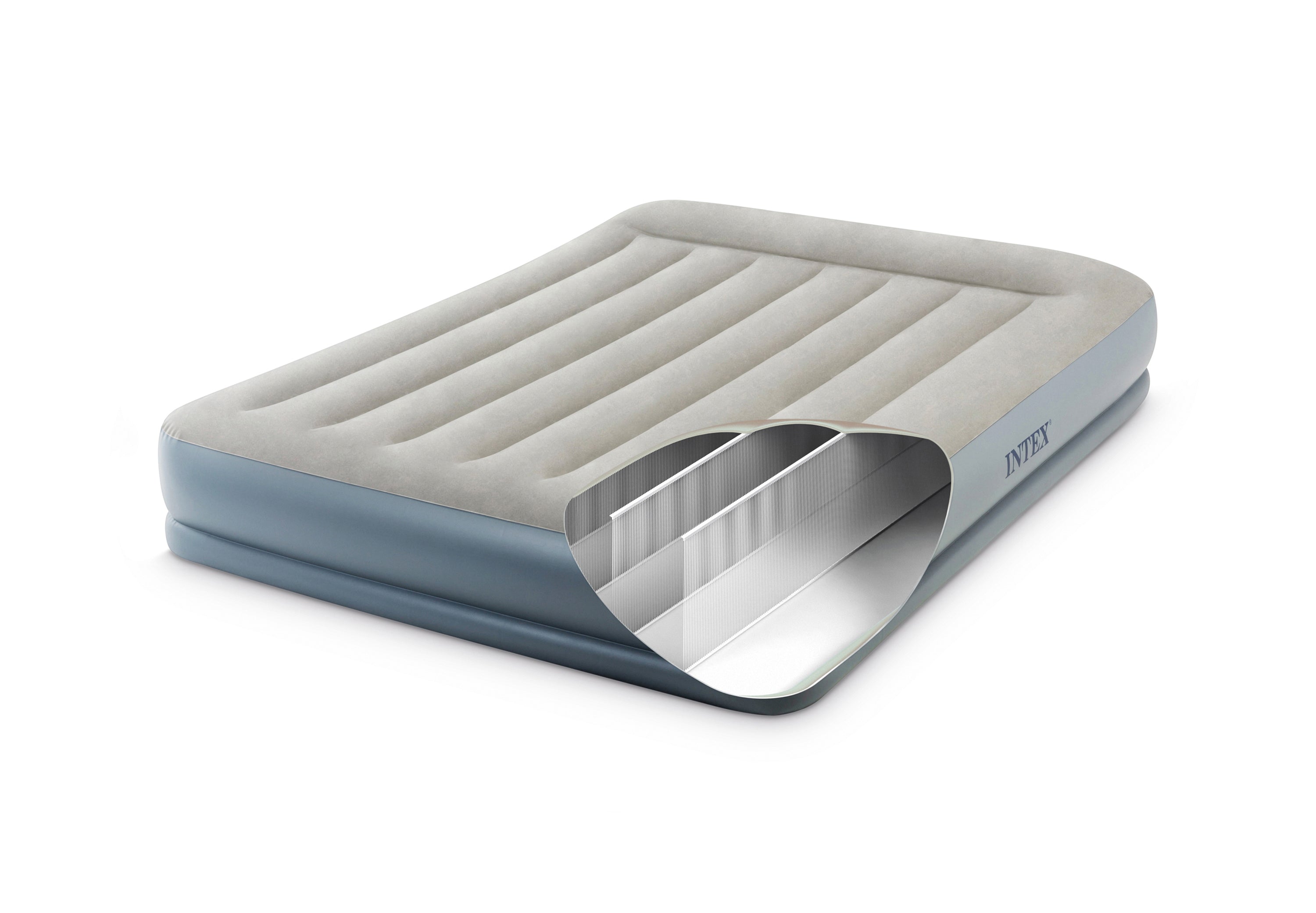 INTEX Queen Dura-Beam® Air Mattress w/ Built-In USB Electric Pump 64118