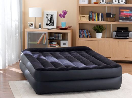 Intex Queen Pillow Rest Airbed with 240v pump 64124