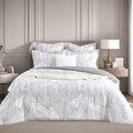 Renee Taylor Grove Charcoal Jacquard Quilt Cover Set – King
