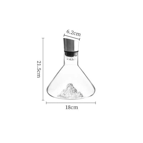 1.5L Iceberg-Design Lead-Free Crystal Decanter