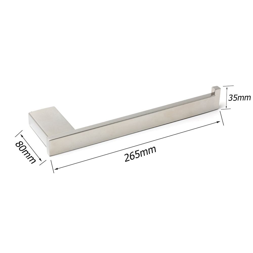 Mirror Chrome Stainless Steel Square Towel Rack Clothes Wall Mounted Holder Kit