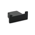 Matt Black Square Robe Hook Clothes Towel Holder Bathroom Wall Hanger Accessory