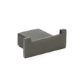 Gun Metal Square Robe Hook Clothes Towel Rack Holder Wall Mounted Double Hanger