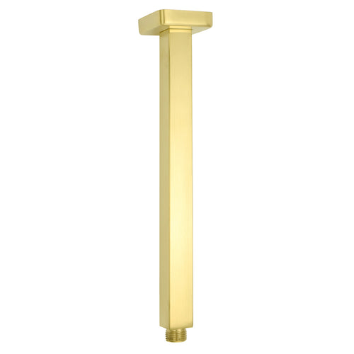 10" Square Ceiling Rain Shower Set – Brushed Gold
