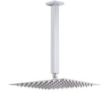 WELS 12" Rainfall Shower Head 300mm Ceiling Dropper Extension Arm Chrome Square Set