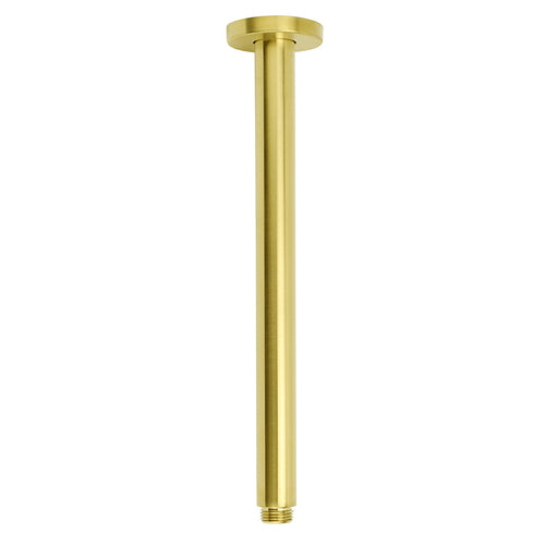 12" Round Ceiling Rain Shower Set – Brushed Gold