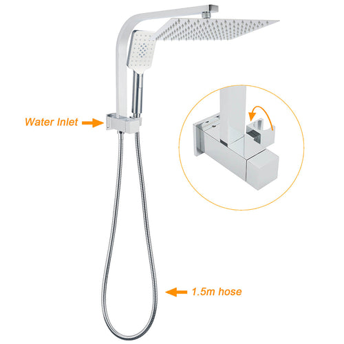 10" Square Dual Shower Set