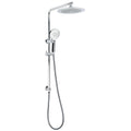 WELS Chrome 9" Rain Shower Head 3 Modes Handheld Rose Slide Rail Set Diverter
