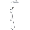 WELS Chrome Round 9" Rain Shower Head 5 Modes Massage Handheld Sliding Rail Set