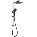Matt Black 2in1 Round 9" Rainfall Shower Head & 3 Modes Handheld Silde Rail Set