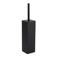 Matt Black Square Stainless Steel Bathroom Accessory Toilet Brush Holder Cup Set