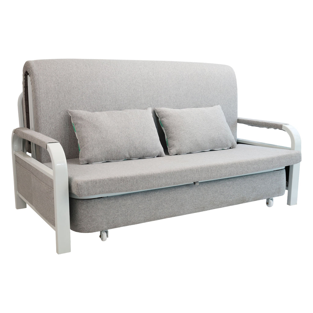 2 In 1 Sofa Bed Beneath Foldable Carbon Hidden Storage Sofa - 108cm