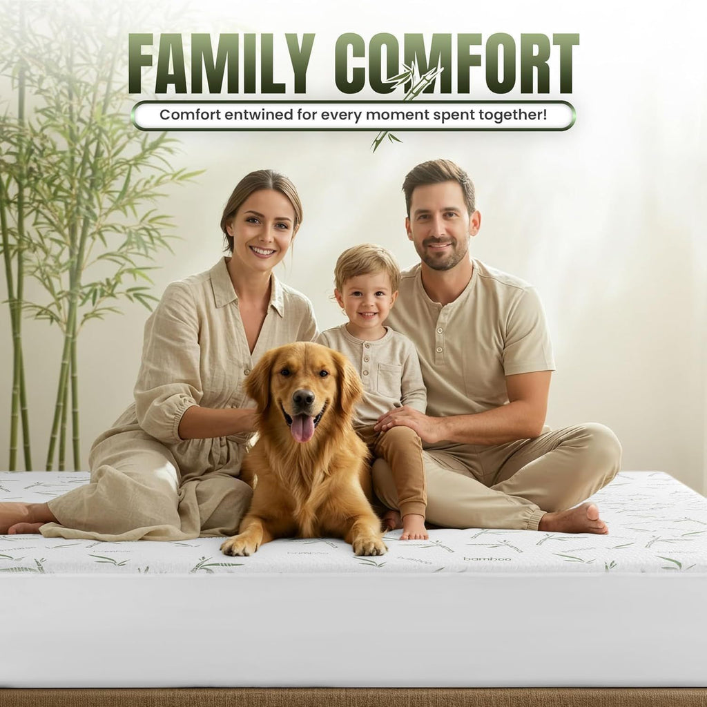 Waterproof Bamboo-Blend Mattress Protector – King