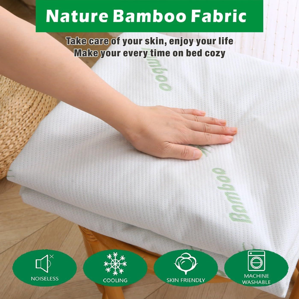 Waterproof Bamboo-Blend Mattress Protector – Super King