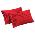 Stretch Microfibre Standard Pillowcase Pair – Red