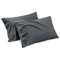 Stretch Microfibre Standard Pillowcase Pair – Dark Grey