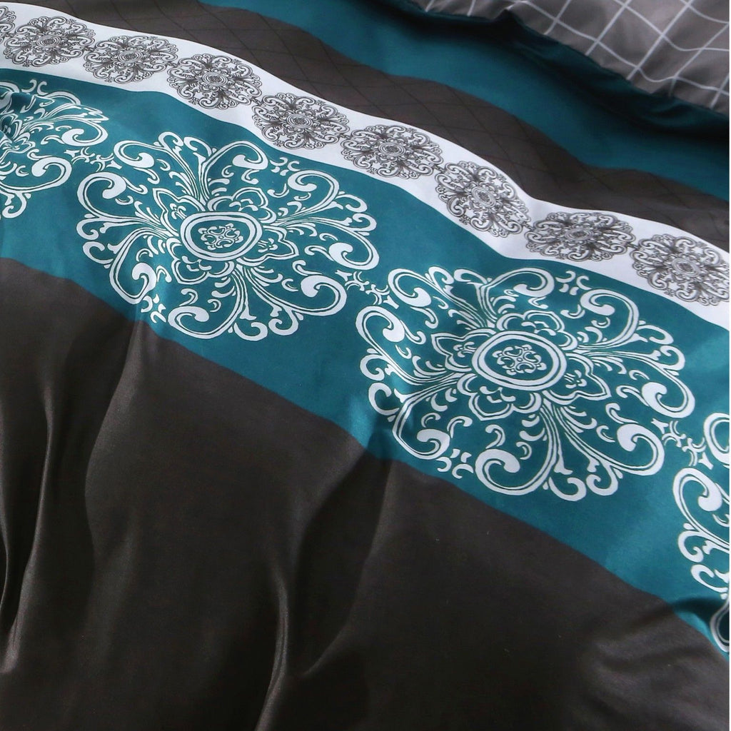 Microfibre Quilt Cover Set – Bohemian Print, Double