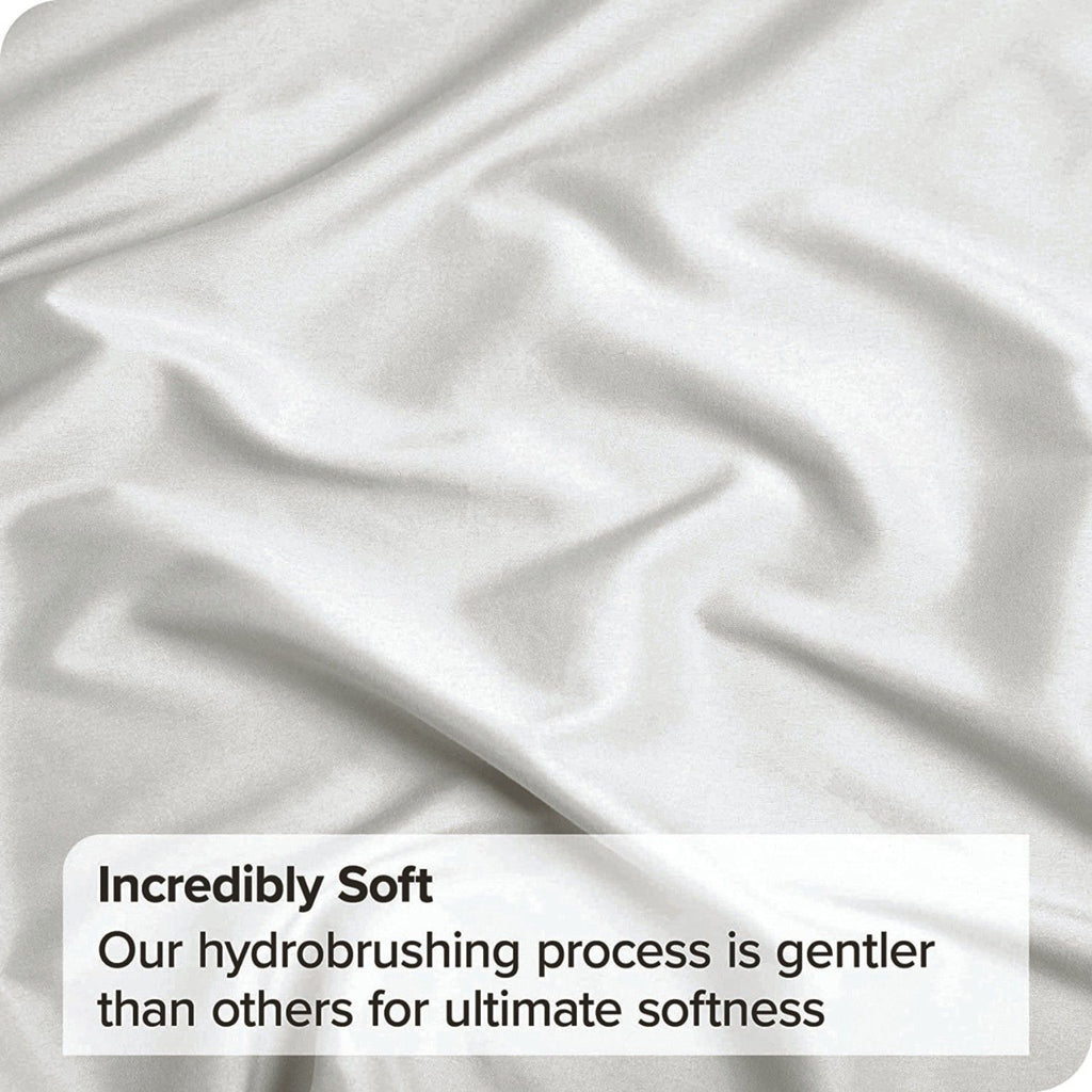 Microfibre Quilt Cover Set – Raw White, King, 3 Piece