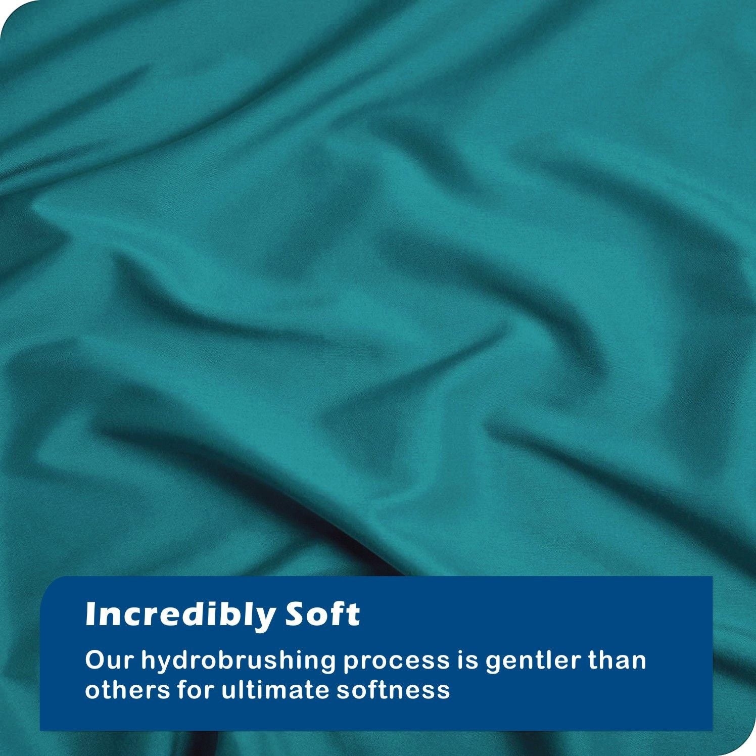 Microfibre Quilt Cover Set – Biscay Blue, Queen