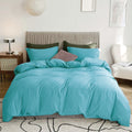 Microfibre Quilt Cover Set – Ice Blue, Single