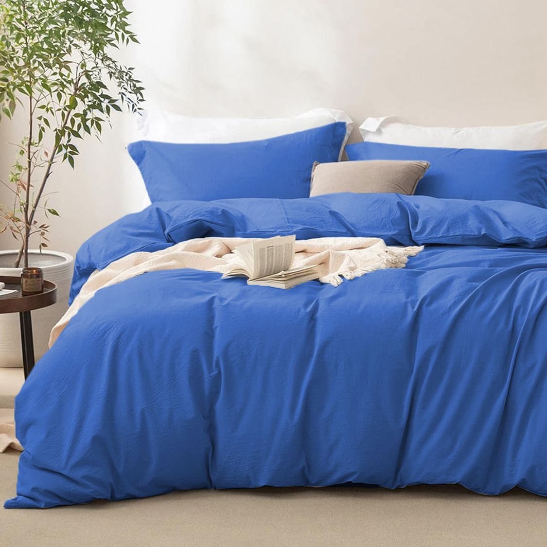 Microfibre Quilt Cover Set – Royal Blue, Single