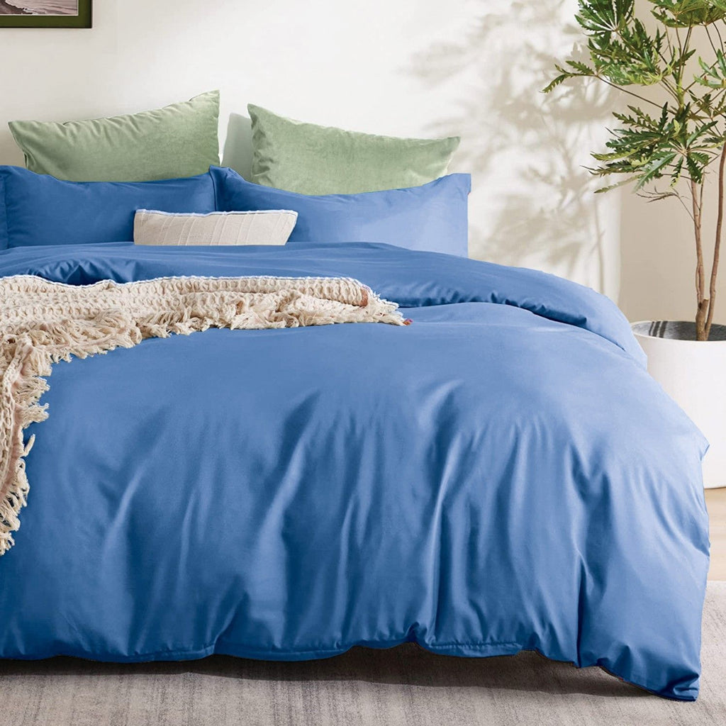 Microfibre Quilt Cover Set – Ocean, Super King, 3 Piece