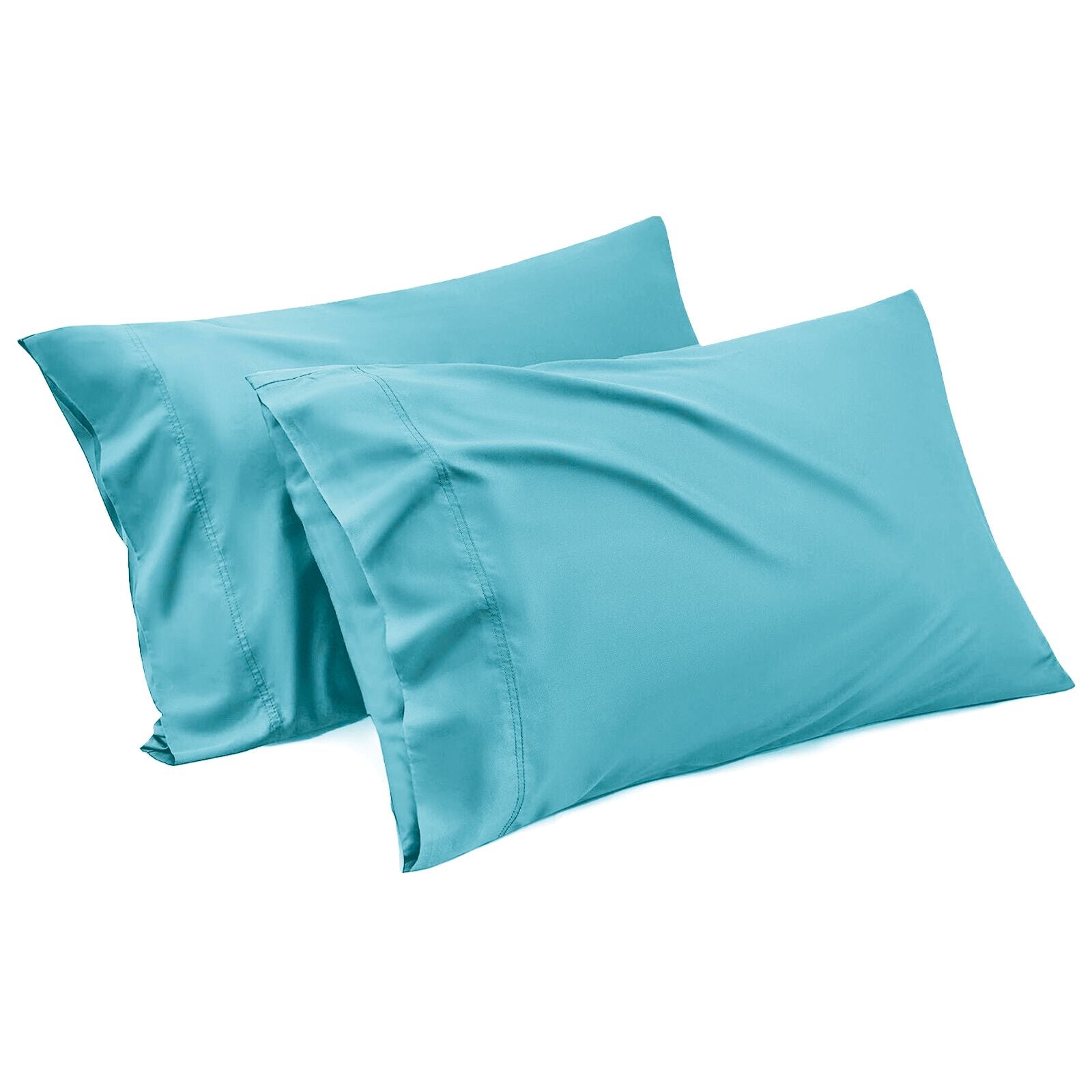 Stretch Microfibre Standard Pillowcase Pair – Ice Blue