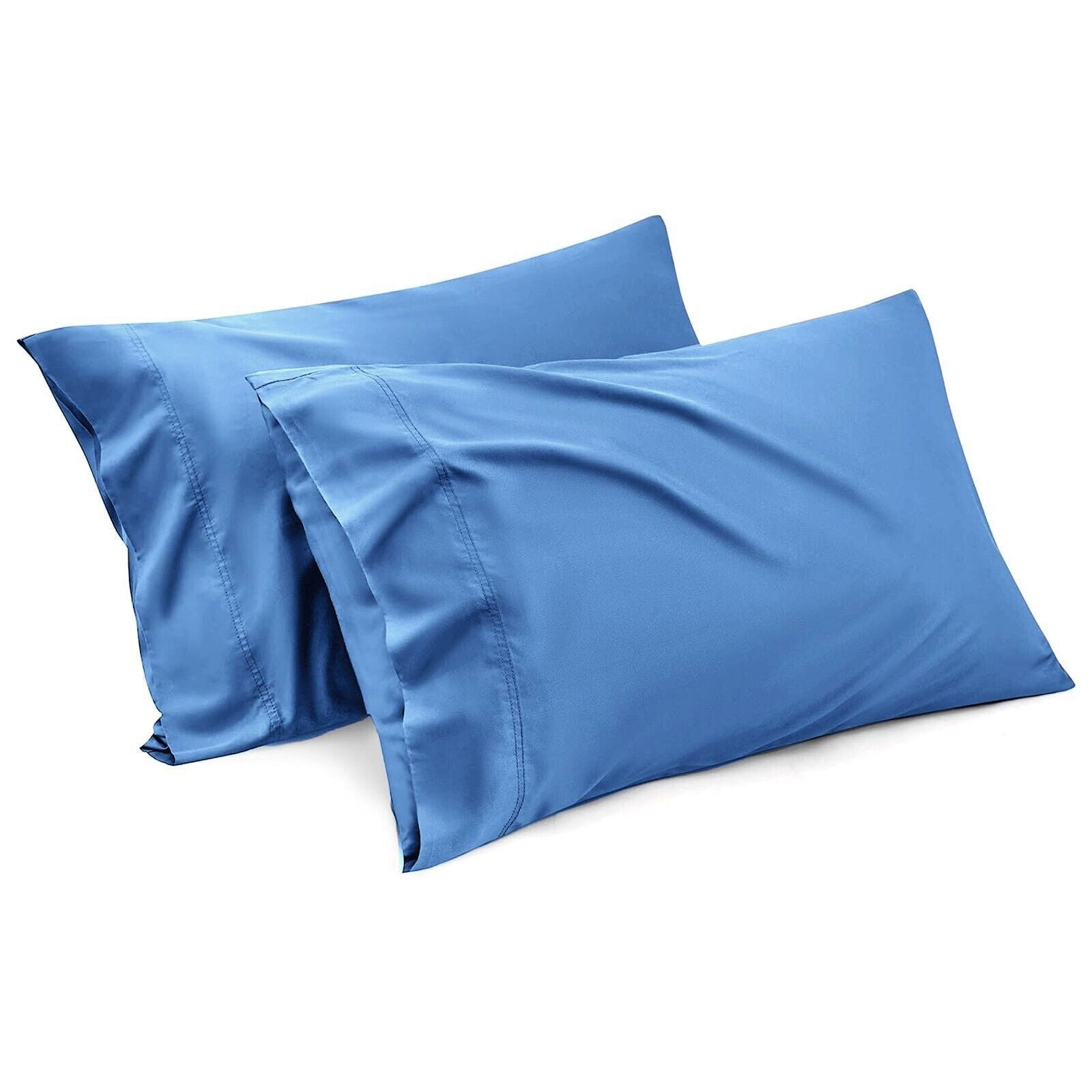 Stretch Microfibre Standard Pillowcase Pair – Ocean Blue