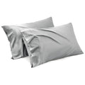 Stretch Microfibre Standard Pillowcase Pair – Silver Grey