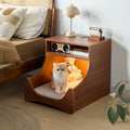 Pet-Nook Side Table with Wireless Charging and Sensor Light