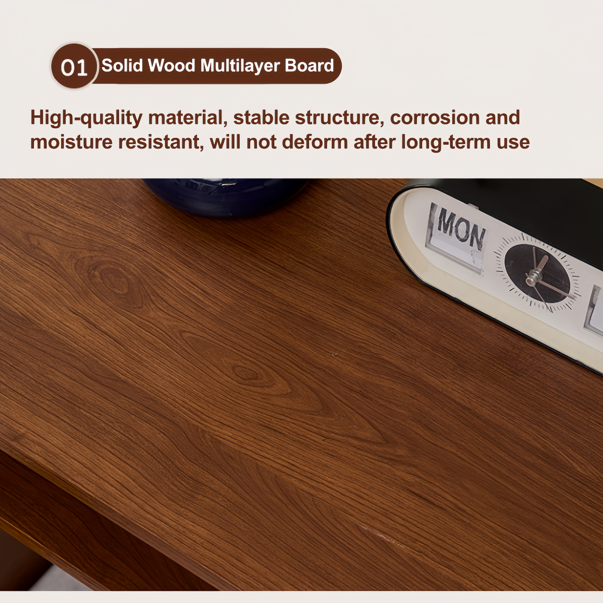 Pet-Nook Side Table with Wireless Charging and Sensor Light
