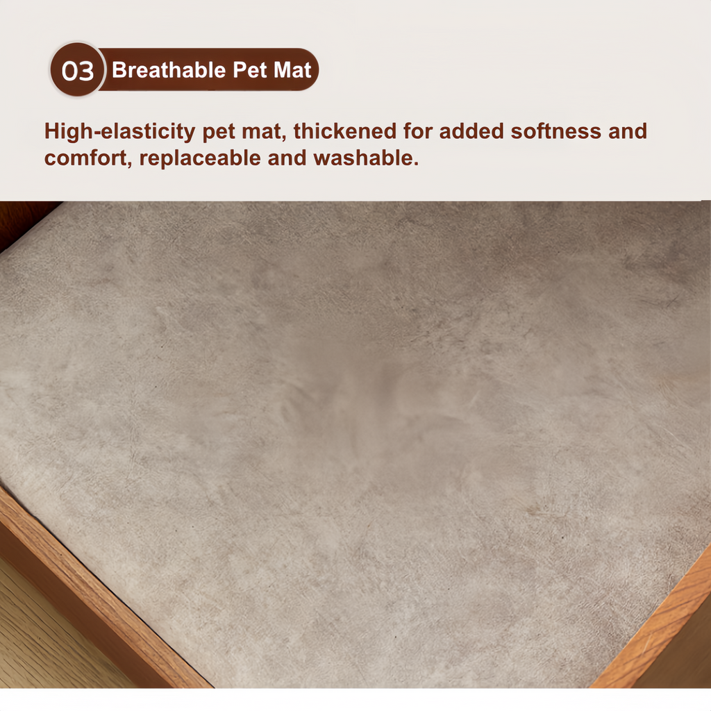 Pet-Nook Side Table with Wireless Charging and Sensor Light