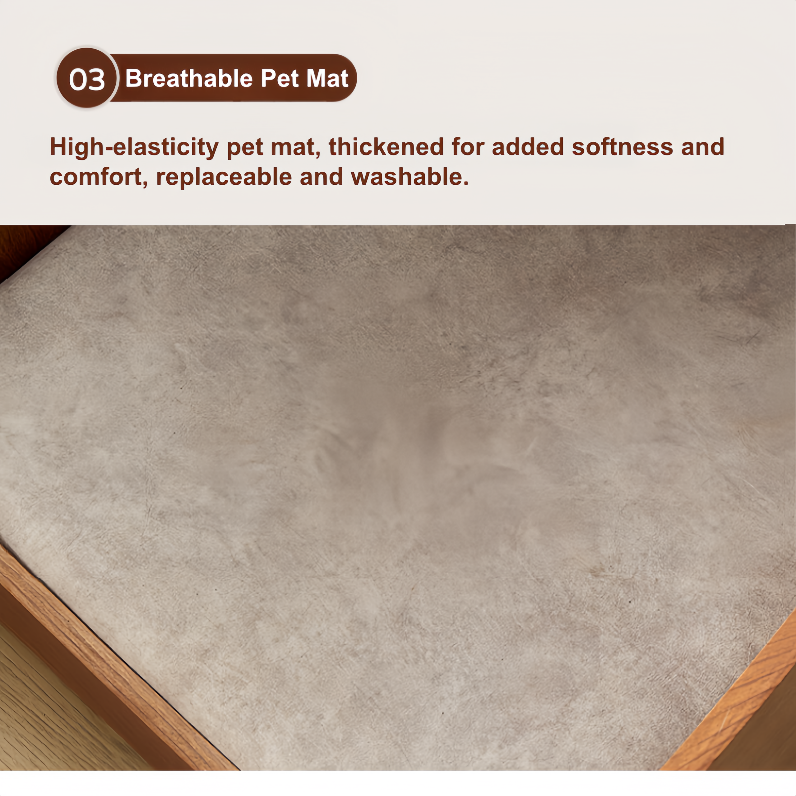Pet-Nook Side Table with Wireless Charging and Sensor Light