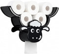 Creative Sheep Toilet Paper Holder, Wall-Mounted Metal Tissue Storage Rack, Punch-Free Easy Installation Paper Towel Holder, Funny Home Decor for Bathroom