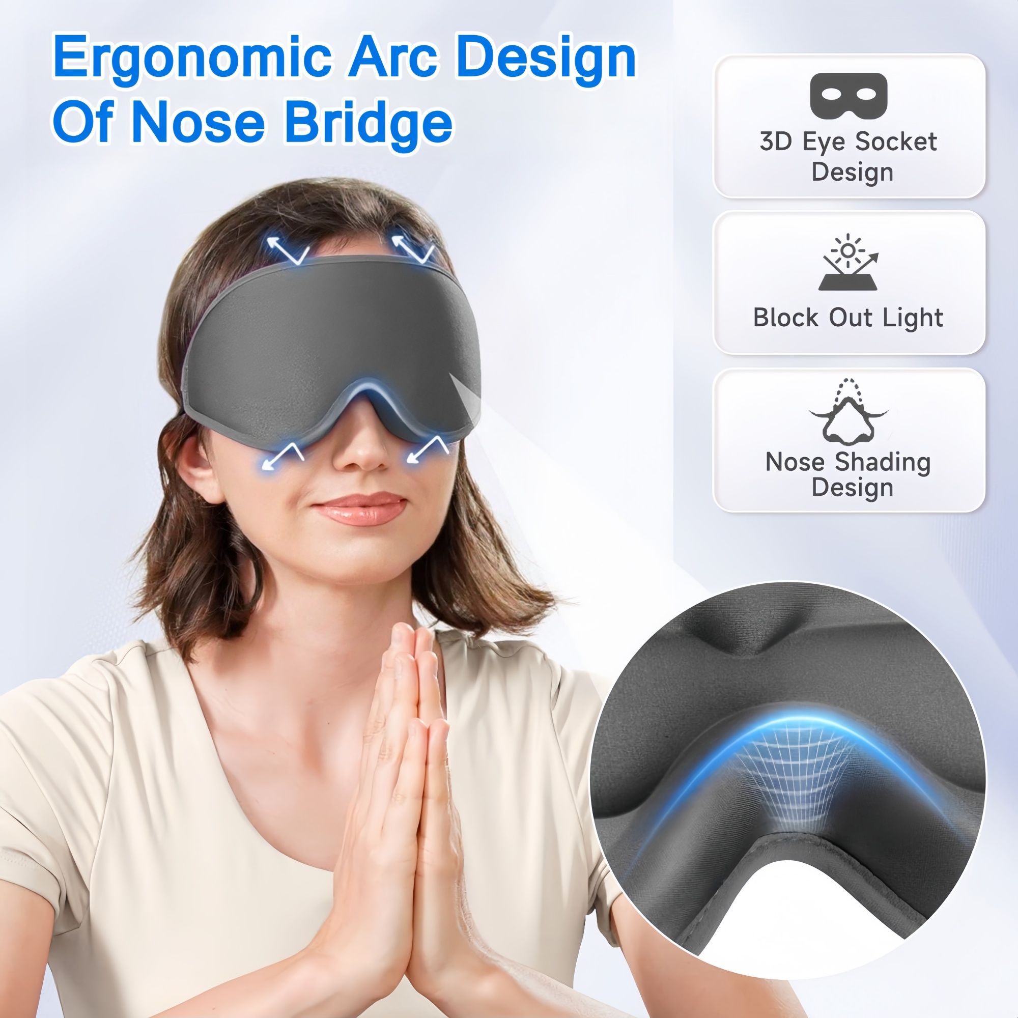 5-Piece Travel Comfort Kit with Neck Pillow & Inflatable Footrest